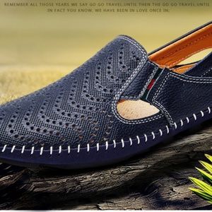 Men's 100% Leather Designer Sandals ~ Easy Slip-On